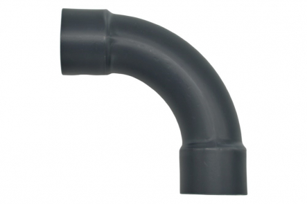 PVC Bow made of Tube 90 Degree - 90mm x 90mm / Glue Socket x Glue Socket